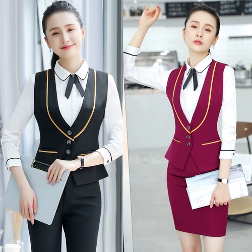 Комбинезон, лонгслив, жилет, комплект, униформа, для салонов красоты