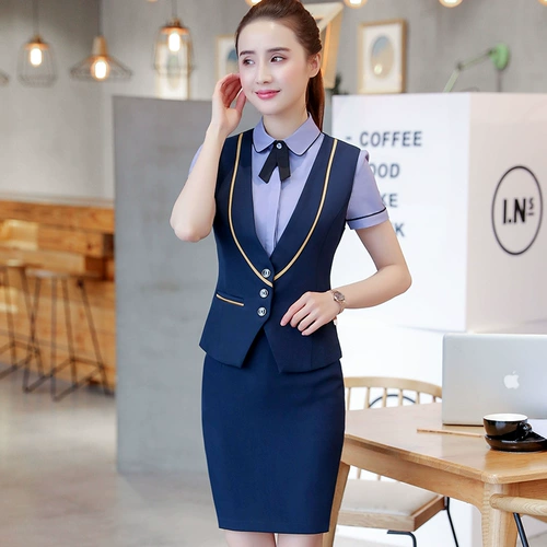 Комбинезон, лонгслив, жилет, комплект, униформа, для салонов красоты