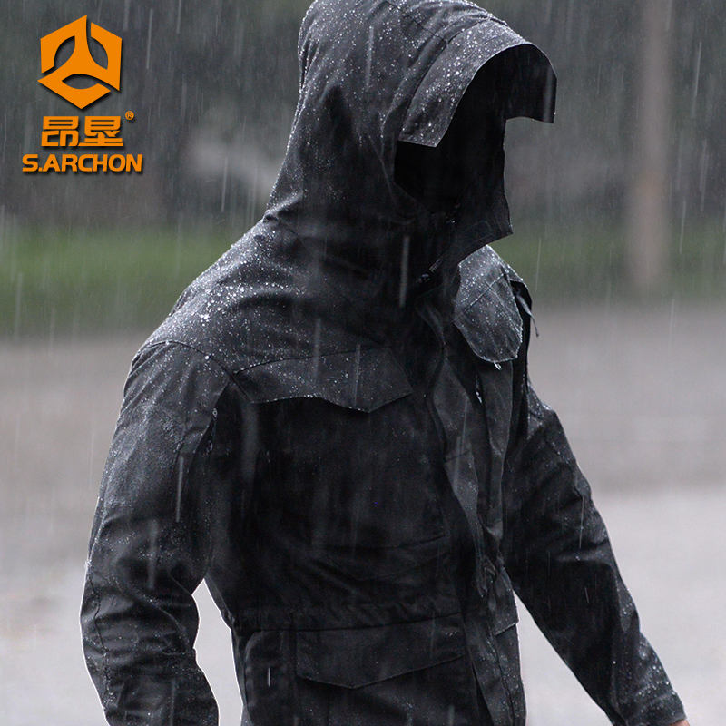 Bourne tactical jacket military version m65 windbreaker Military fan stormtrooper jacket male outdoor raincoat waterproof python pattern camouflage suit Female