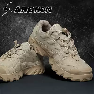 War boots low-help combat boots men outdoor breathable hiking shoes tactical boots sports boots waterproof hiking boots