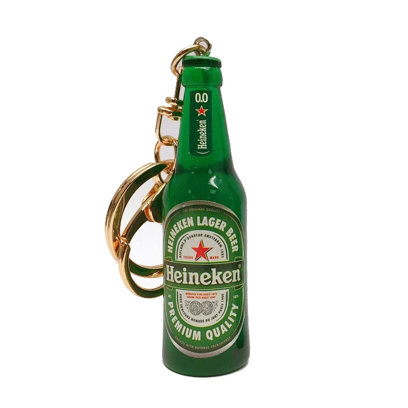 Симулированное пиво Heineken брелок, смоляной напиток в форме кувшина, творческий кулон, голландский Heineken брелок
