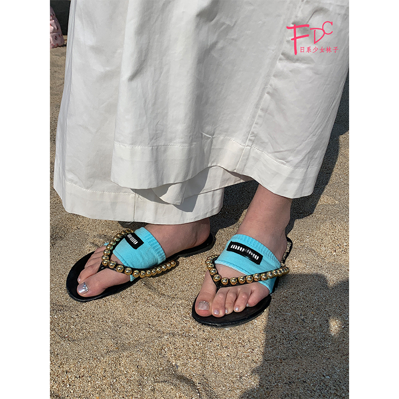 Fdc2025 Spring/Summer Mi*Mi* Colorful Knitted Arch Socks, Runway Style, Embroidered Fabric Label, Korean Fashion, Versatile