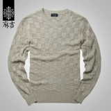 Свитер, мужской цветной трикотажный лонгслив, с рукавом, осенний, в корейском стиле, круглый воротник