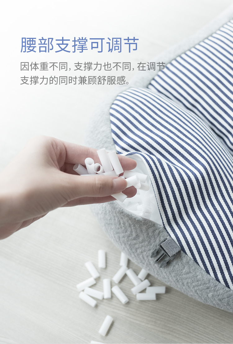 365SLEEP Eo đệm Ghế văn phòng latex Xe thắt lưng Dày tựa lưng Ghế thoáng khí Gối mùa hè - Trở lại đệm / Bolsters gối vuông sofa