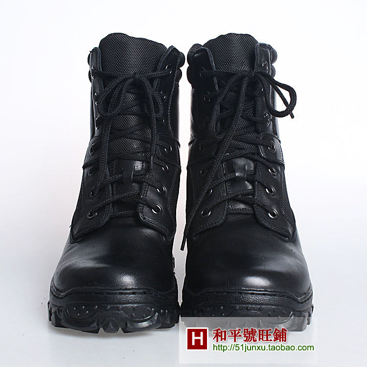 Bottes militaires pour homme en cuir - Ref 1402155 Image 6