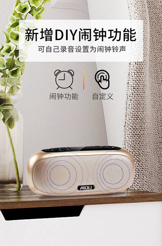 Tình yêu độ Q22 thẻ âm thanh ông già đài phát thanh Bluetooth Walkman mini mới có thể cắm được U đĩa kỹ thuật số máy nghe nhạc phát máy nghe nhạc cũ đa năng sạc máy kể chuyện - Máy nghe nhạc mp3