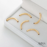 Серебряная изогнутая трубка, браслет ручной работы, ожерелье, аксессуар, аксессуары, 14 карат