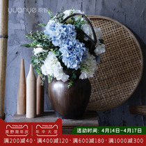 Embroidered Flowers Simulation Flowers Fake Flowers Swing room table Dining Room Table Furnishing Villa Genguan TV Cabinet Decorated with flowers and dried flowers