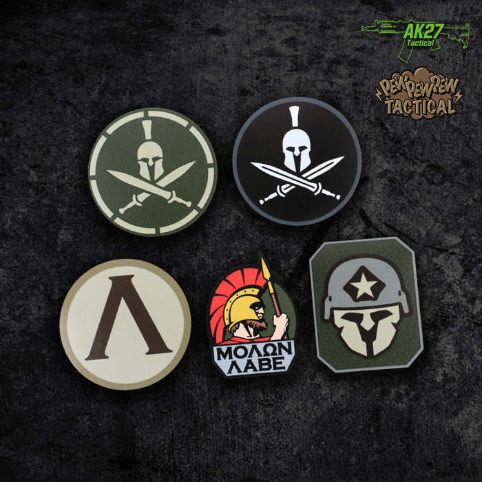AK27 MSM Tactical Monkey Fighting Spartan Series Tactical Sticker Military Stickers