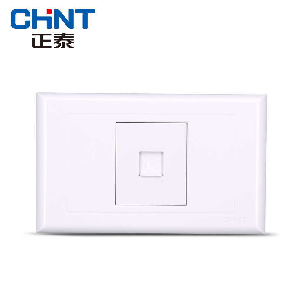 Zhengtai 118 Type Concealed Wall Switch Socket NEW5G series Zhengtai One telephone socket rectangle