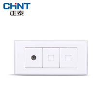 Zhengtai 118 Wall Switch Socket Три телевизора с закрытой телефонной сетью сетевой сети.