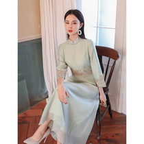 Cheongsam modified version dress 2021 spring and summer new Chinese style slim young girl retro Chinese Womens