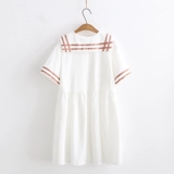 Летняя летняя одежда, хлопковая милая юбка, платье для школьников, для средней школы, подходит для подростков