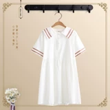 Летняя летняя одежда, хлопковая милая юбка, платье для школьников, для средней школы, подходит для подростков