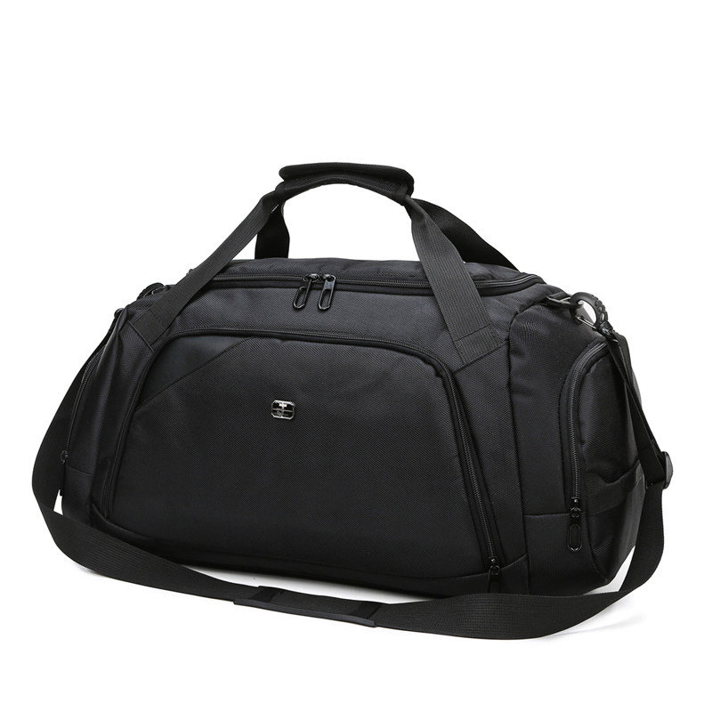 Travel bag men's large-capacity hand luggage bag men's messenger short-distance travel bag travel bag can be set with trolley travel bag
