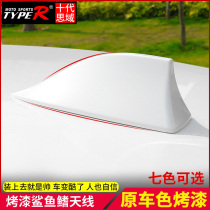 New Civic 10th generation Civic modified shark antenna Shark fin primary color paint Civic 10th generation modified exterior dedicated