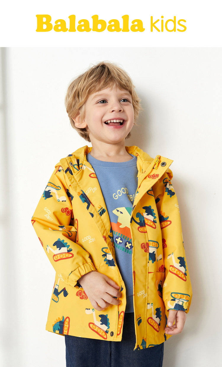 巴拉巴拉 2020年春季新款 儿童三合一冲锋衣两件套 天猫优惠券折后￥169包邮（￥219-50） 90-130码3色可选