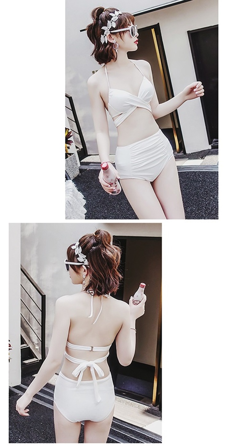 Áo tắm nữ CORTUBO bikini ba mảnh 2018 mới toanh thời trang gợi cảm phối áo blouse eo cao - Bikinis bo bikini