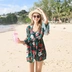CORTUBO áo tắm nữ ba mảnh bikini Hàn Quốc gợi cảm nước hoa nhỏ áo bảo thủ che bụng giảm béo mùa xuân - Bikinis Bikinis