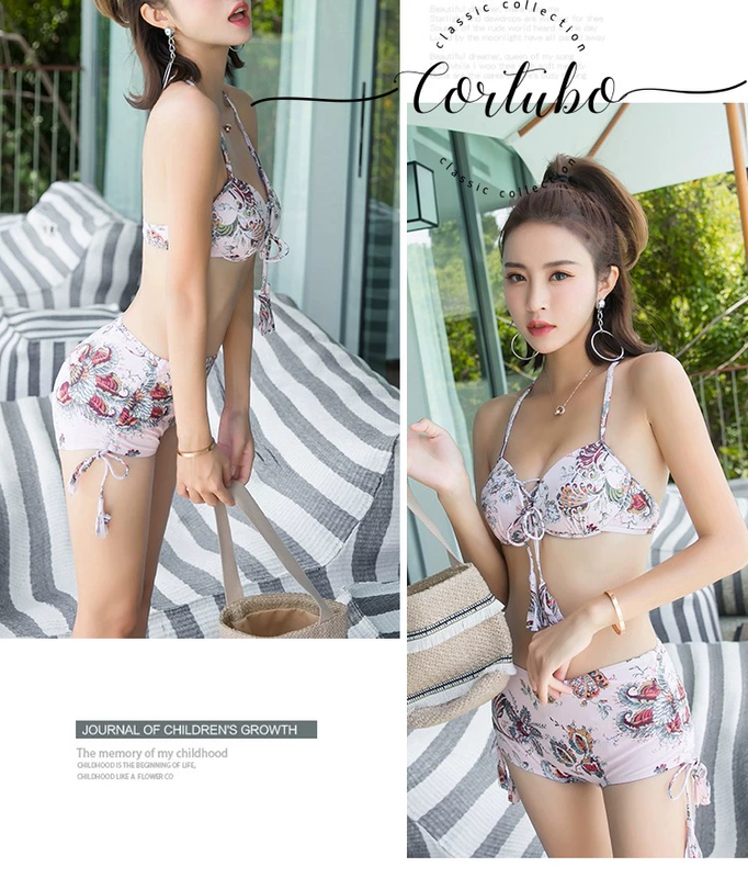 Áo chống nắng nhẹ nhàng thanh lịch của CORTUBO quần lửng nữ hỗ trợ bikini ba mảnh gợi cảm bắt mắt mùa xuân nóng bỏng - Bikinis