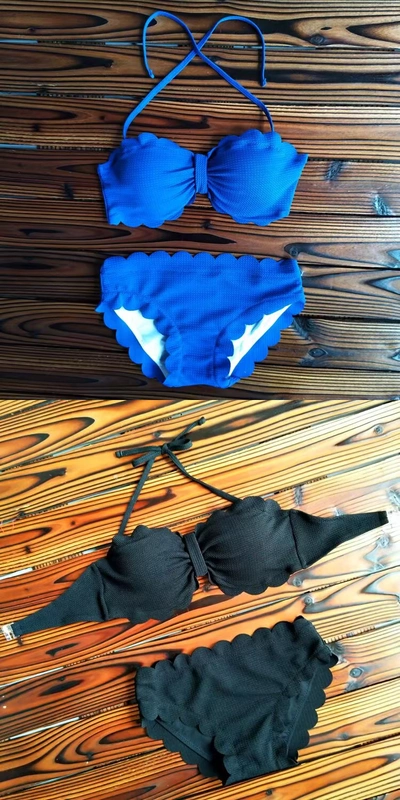 Áo tắm CORTUBO nấm chia ren bikini tai nhỏ ngực tập hợp áo tắm nữ nhiều màu gợi cảm - Bikinis