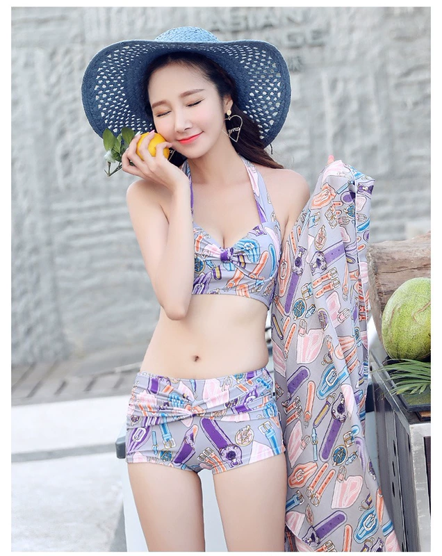 CORTUBO ánh sáng sang trọng thương hiệu áo tắm sang trọng nữ chia tay ba mảnh phù hợp với ba bộ ba người yêu thích đồ bơi - Vài đồ bơi