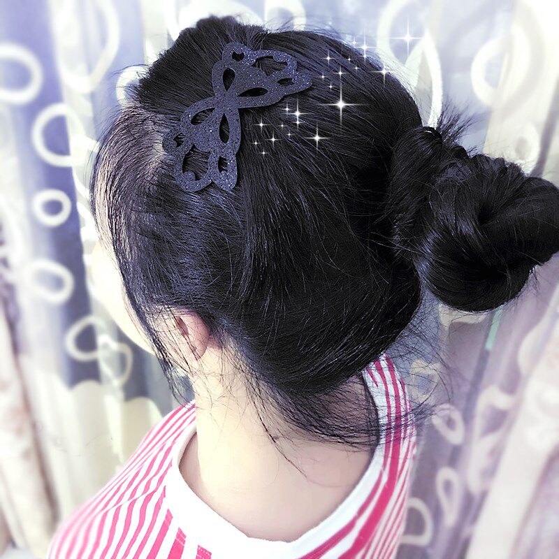 Korean black personality bangs stickers adult broken hair stickers magic stickers hair stickers hair magic stickers stickers sticky headdress female