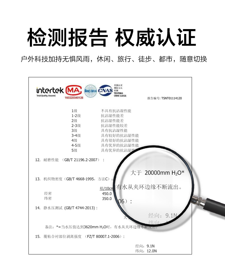 伯希和 100D四面弹软壳外套 DWR防水面料 图9