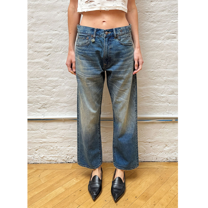 New York, Usa 13 2026 Spring/Summer New Collection Thin X-Bf Straight Wide-Leg Denim Cropped Pants