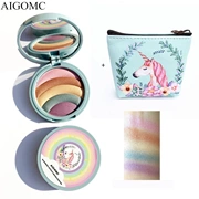 Unicorn 5 tấm màu để gửi cùng một túi trang điểm âm thanh rung với cùng một bóng mắt trang điểm