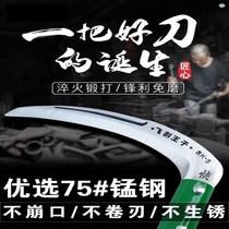 German quality sickle lawn mower knife manganese steel agricultural long handle outdoor cutting weeding long handle corn cutting knife