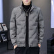 Thickened warm down jacket for men in winter 2026 new short stand collar jacket trendy brand Korean version handsome white duck down trendy