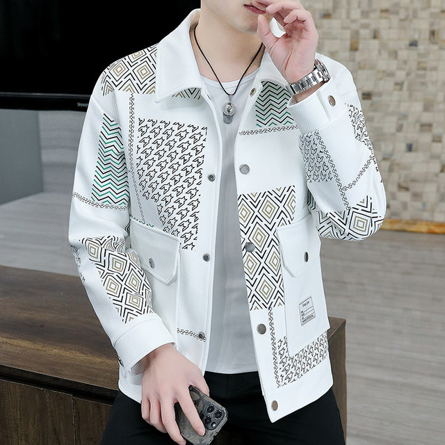 Trendy and Stylish Men's Jacket with a Chanel-Inspired Design, 2026 New Spring and Autumn Collection, High-End Men's Clothing with a Lapel Collar