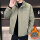 Winter New Style Stand Collar Thickened Cotton Jacket for Men, Korean Style Casual High-End Warm Cotton Coat Trendy Brand Outerwear