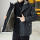 Fleece-Lined Jacket for Men, Autumn and Winter 2025 New Trendy Hooded Winter Clothing, Thickened Warm Clothes for Teenagers, Men's Jacket