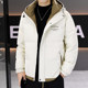 Lightweight down jacket for men in winter 2026 new trendy brand handsome color matching hooded winter short thickened men's jacket