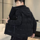 Winter new down jacket men's 2023 hooded warm and light short style trendy brand handsome men's casual versatile jacket