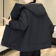 Youth Winter Fleece-Lined Thick Parka for Men 2025 New Warm Hooded Loose Casual Cotton Jacket Coat