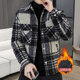 Xiaoxiangfeng Youth Woolen Jacket Men's Winter Retro Niche Lapel Jacket Design Cotton Casual Top