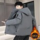 Autumn and Winter Double-Layer Cotton Jacket for Men, Loose Trendy Stylish Hooded Jacket, Padded and Thickened for Warmth
