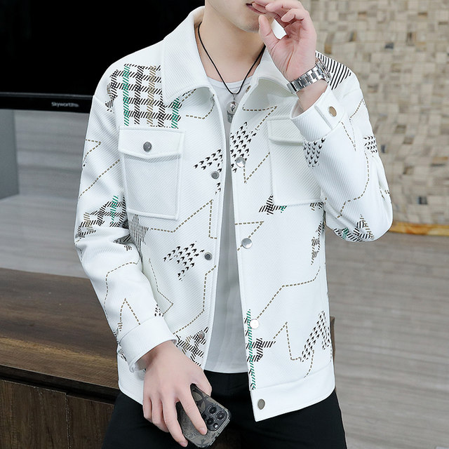 Trendy and Stylish Men's Jacket with a Chanel-Inspired Design, 2026 New Spring and Autumn Collection, High-End Men's Clothing with a Lapel Collar