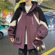 Youth Fleece-Lined Jacket Winter 2025 New Thickened Hooded Jacket Men's Loose Warm Trendy Brand Cotton Clothing