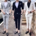 Mùa hè Hàn Quốc gió nhỏ phù hợp với ngắn tay phù hợp với chín điểm quần phù hợp với phong cách Hàn Quốc thanh lịch người đàn ông đẹp trai đẹp trai phù hợp với nam giới 