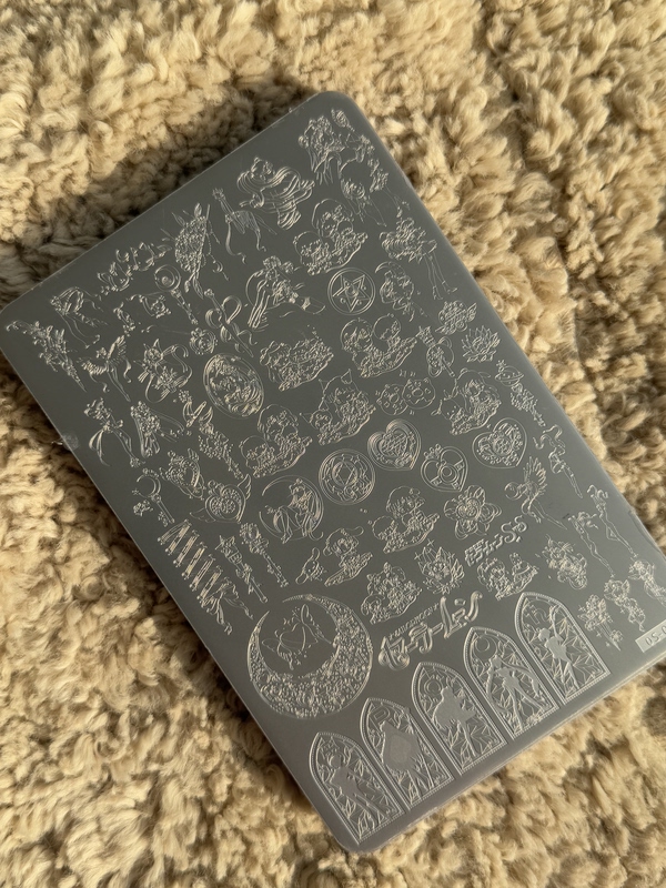 Sailor Moon Nail Art Printing Plate Cartoon Anime Character Fine Pattern Nail Art Transfer Plate