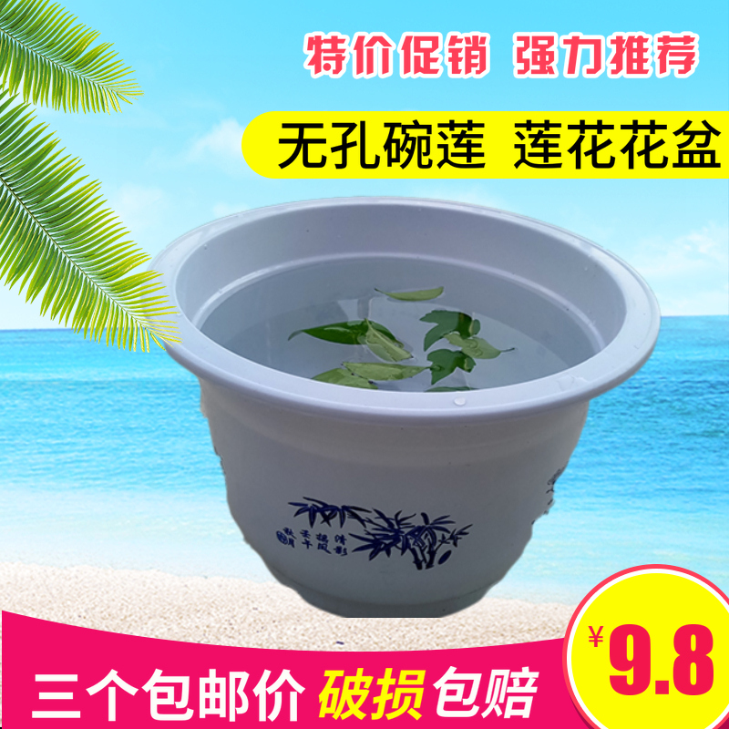 Sleeping Lotus Lotus Water Bacon Bowl Lotus Special Basin No Conte Lotus Flower Pot Thickened plastic special No Leaky Aquatic Sleeping Lotus