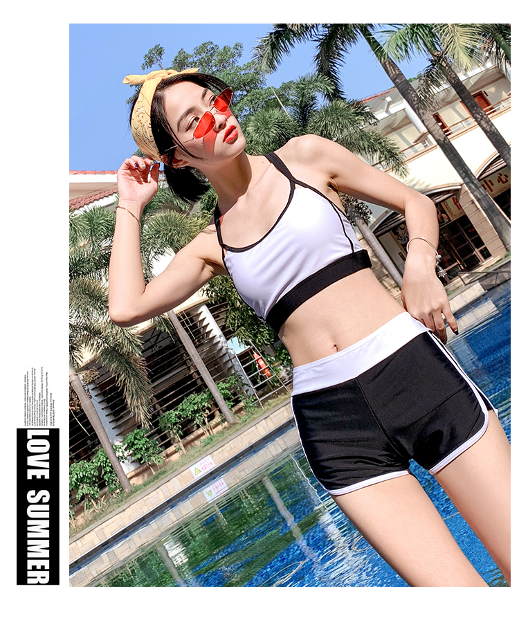 Đồ bơi mới cho bé gái 2019 Bộ đồ bơi cho bé ba mảnh dành cho trẻ em phù hợp với thời trang thể thao dễ thương chia tay mùa xuân nóng bỏng - Bộ đồ bơi của Kid đồ bơi bé gái
