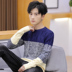 2019 thu đông mới áo len nam cổ tròn dày áo len quần áo nam áo thun dài tay áo len - Cardigan ao khoac nam Cardigan