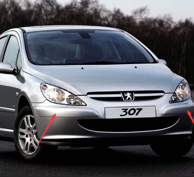 Suitable for Dongfeng Peugeot 307 Front Bumper Anti-Scratch Strip, Old Model 307 Front Bumper Corner Cover, New Model 307 Front Bumper Anti-Collision Decoration