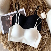 White traceless underwear womens thin summer small breasts gathered without underwire closure large breasts small sleep bra
