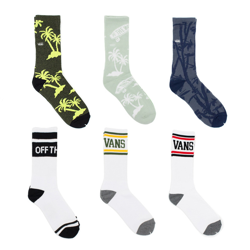 Vans Men's and Women's Long Socks, Long Tube Sports Socks, Trendy Brand Classic Cotton Socks, Spring and Summer Street High Tube Couple Socks, White Socks